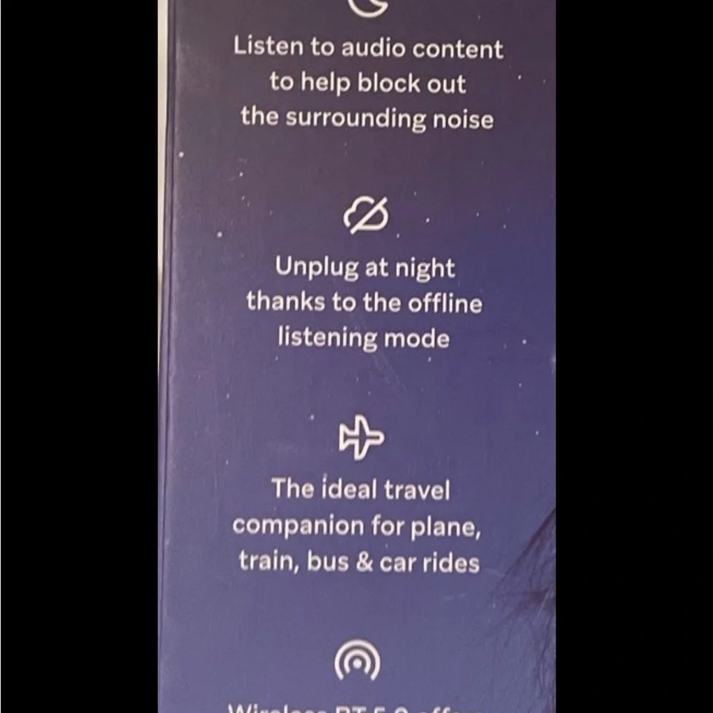 HoomBand Wireless Audio Headband - earbuds